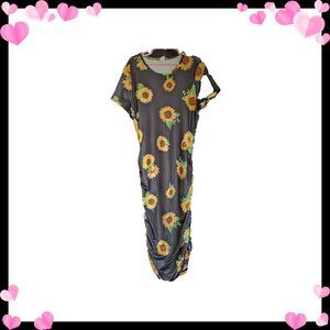 💕3/$15💕 Sunflower Patern Bodycon Dress